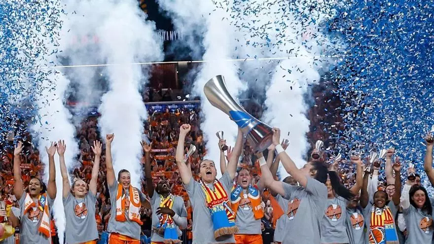 Así ha sido la celebración del Valencia Basket al ganar la LF Endesa