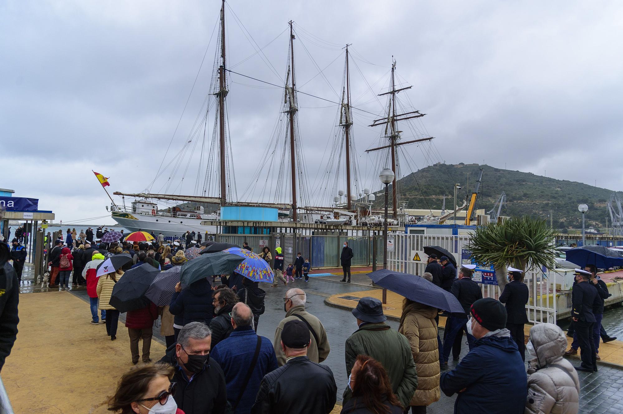 Así ha sido el homenaje a Elcano en Cartagena