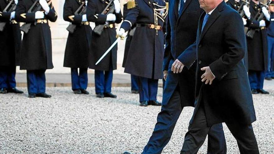 Cameron i Hollande ahir, al Palau de l&#039;Elisi