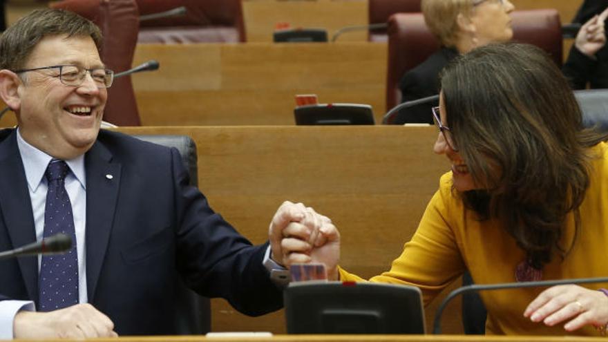 Puig y Oltra descartan cambios en el Consell tras las elecciones