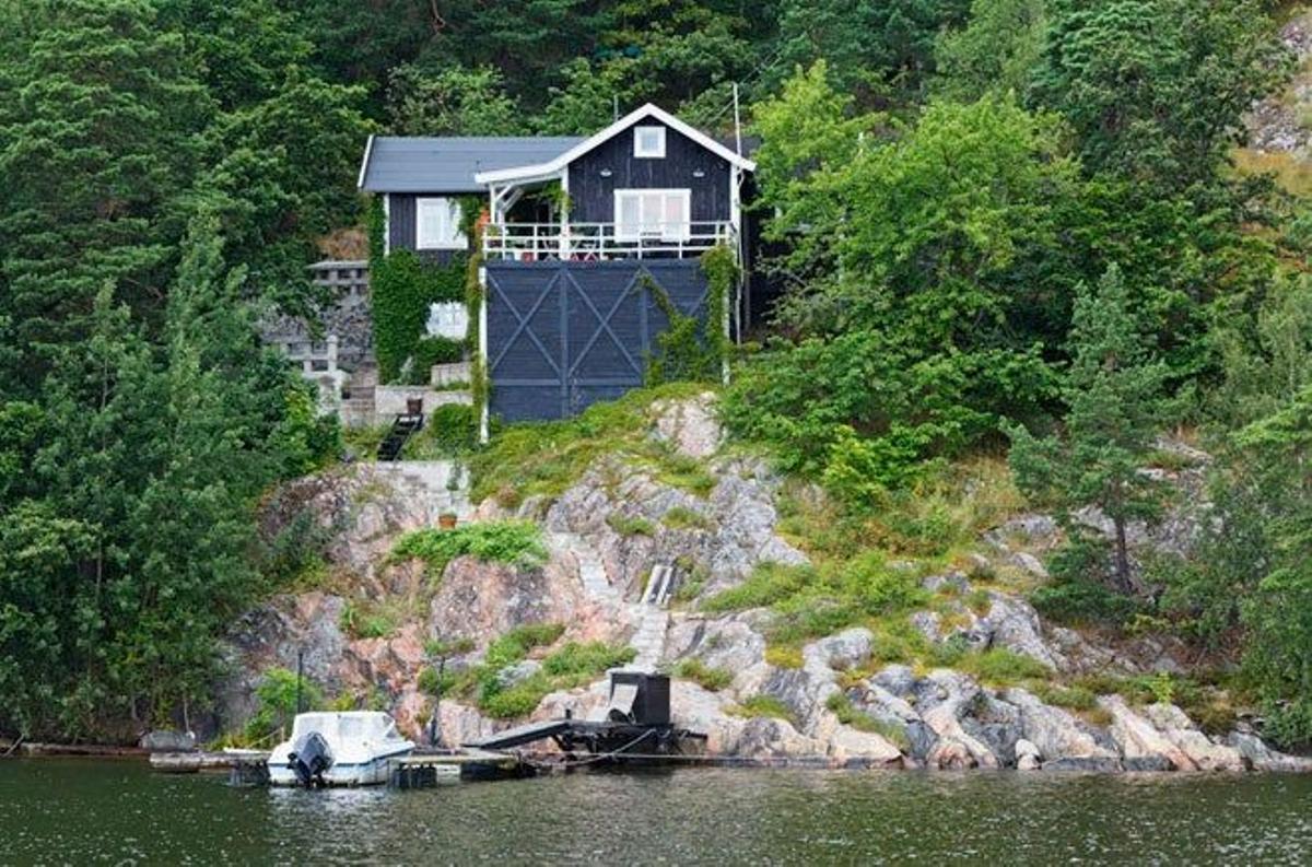 Casas en el Lago Mälarn, en la zona de Svealand.