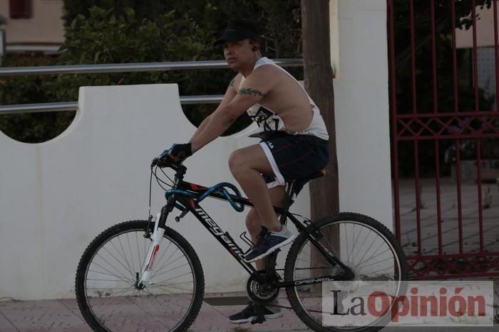 Primer día de paseos al aire libre en Mazarrón