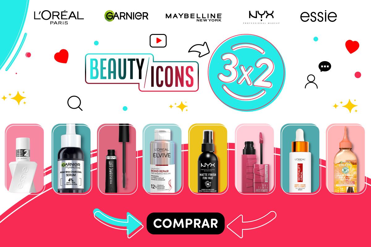 Las mejores marcas de belleza están de oferta: ¡3x2 en los mejores  productos cosméticos de Garnier, L'Oréal, Maybelline y más!