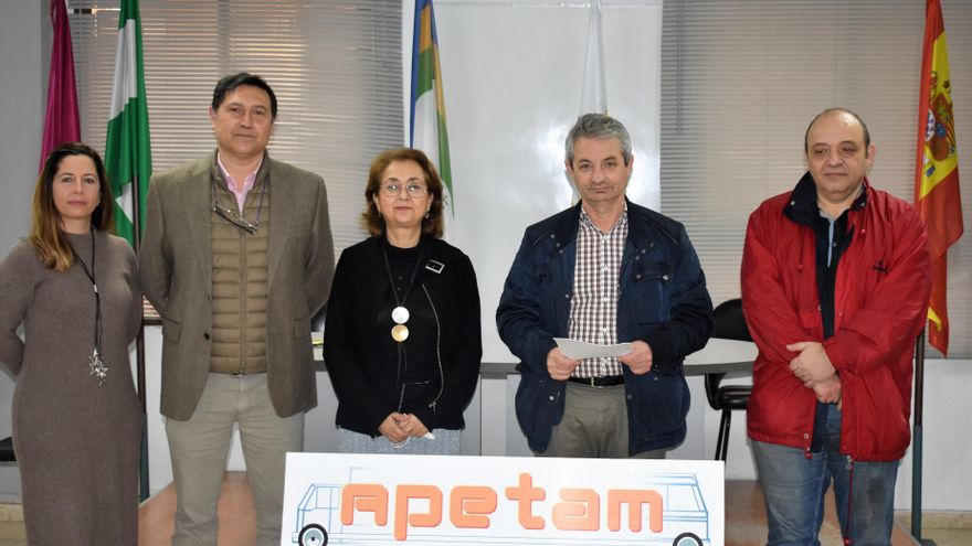 Patricia Salvador, Antonio Hernandez y Dori Melero de Torcal, junto a Antono Vazquez y Guillermo Olmedo de Apetam