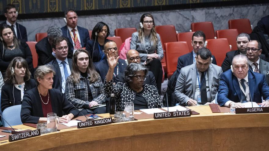 EEUU impulsa en la ONU una resolución que considera &quot;imperativo&quot; un alto el fuego en Gaza y lo conecta a la liberación de los rehenes