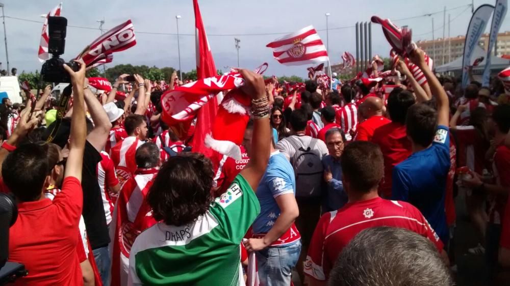 L'afició del Girona FC desembarca a Tarragona