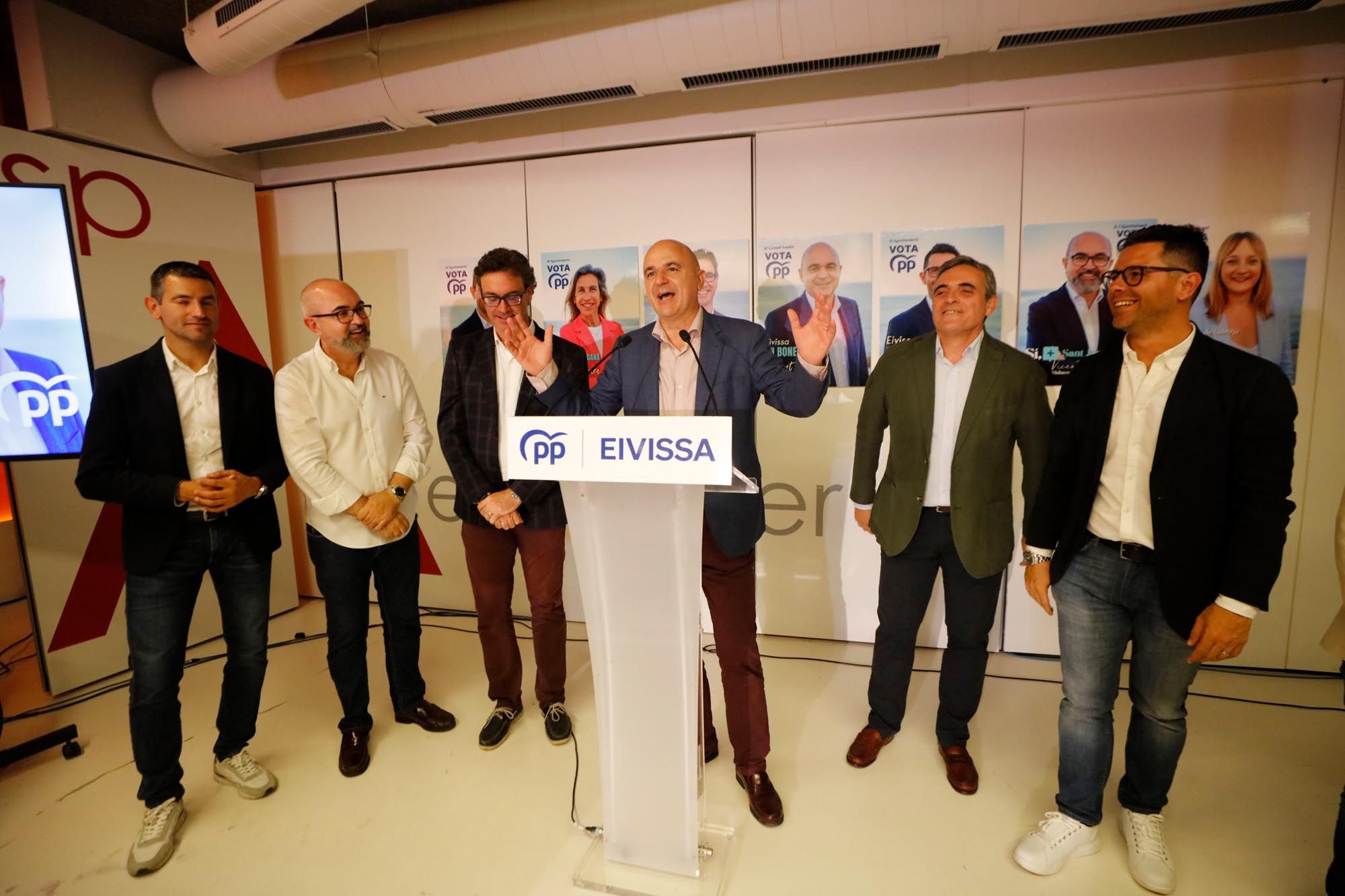 El PP celebra su triunfo en las elecciones municipales y autonómicas de Ibiza