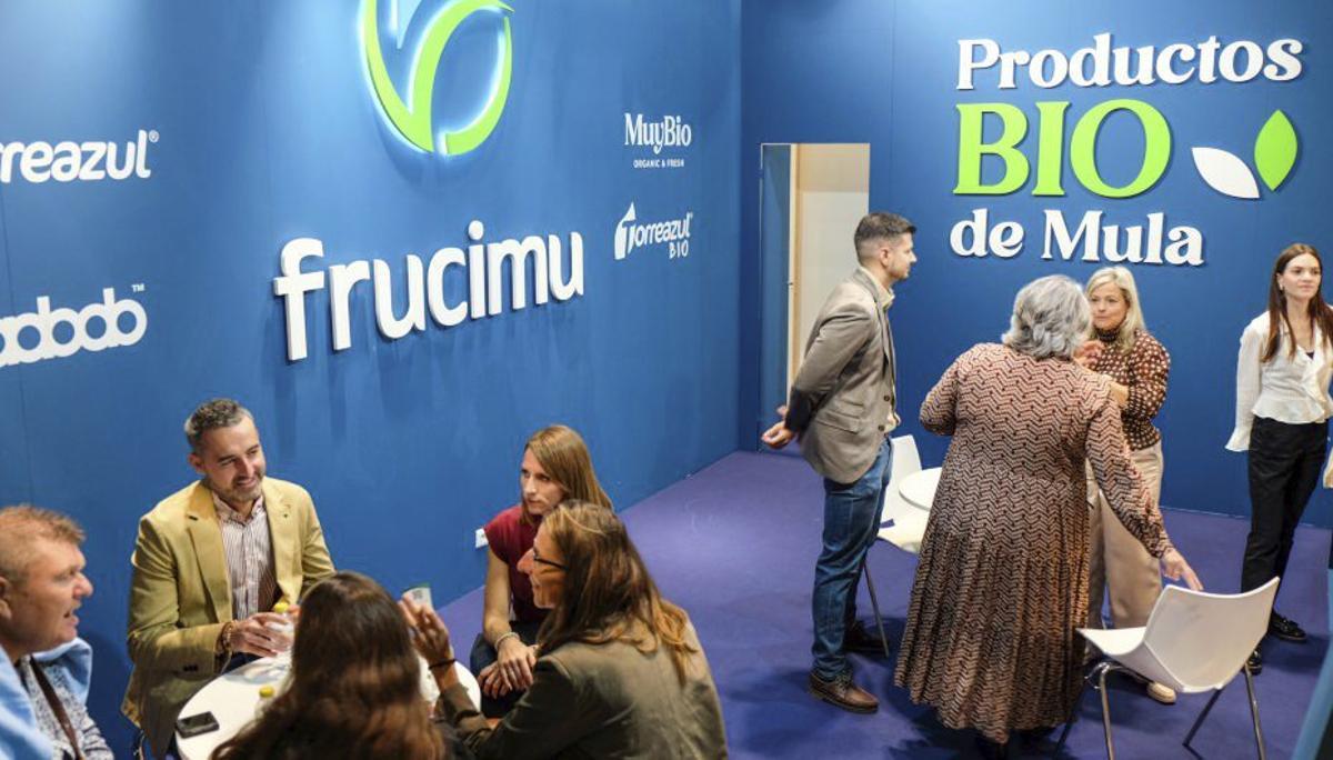 Stand de la cooperativa Frucimu en la feria de Fruit Attraction de Madrid.