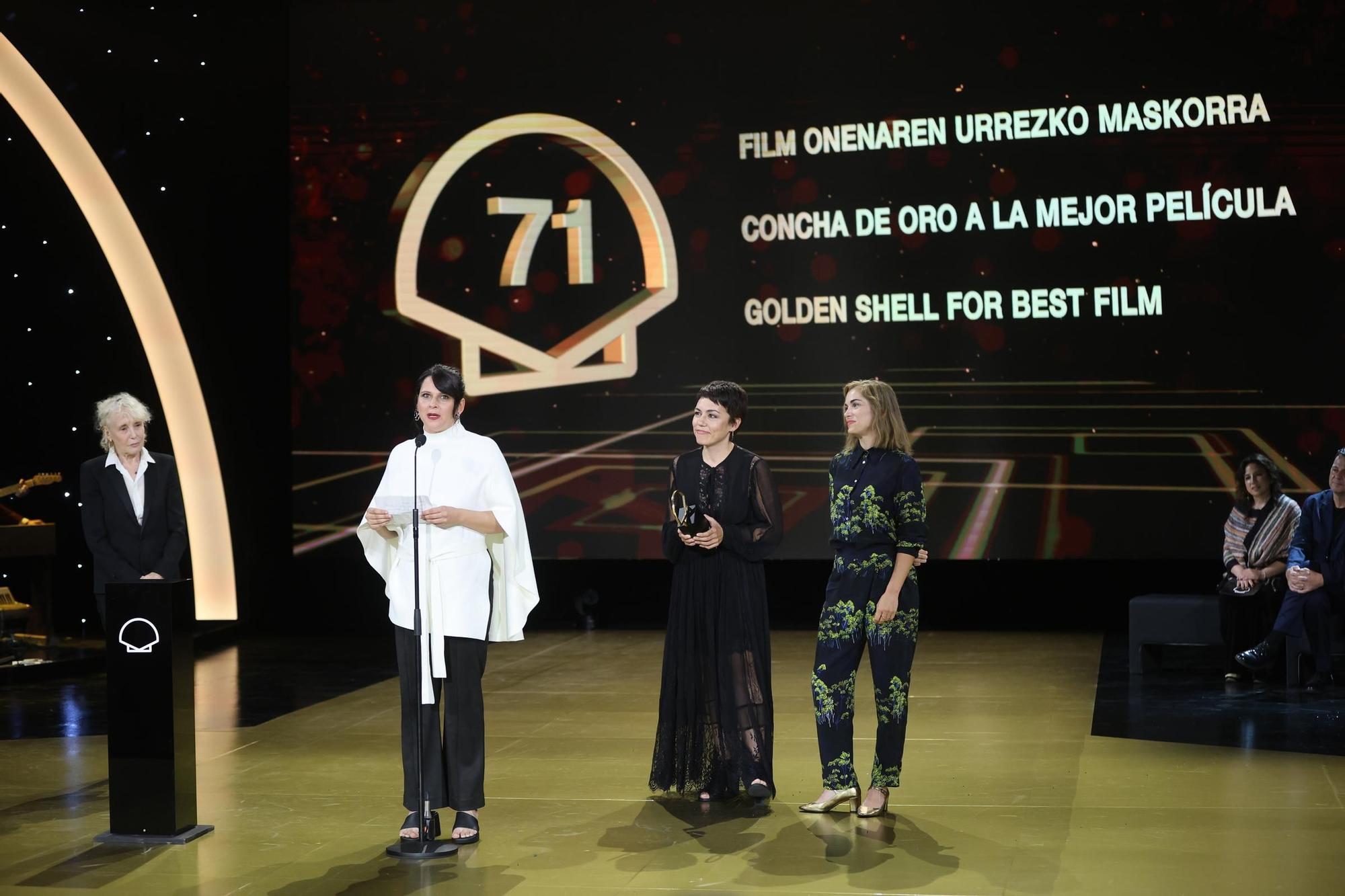 Jaione Camborda gana la Concha de Oro de la 71 edición del Festival de Cine San Sebastián