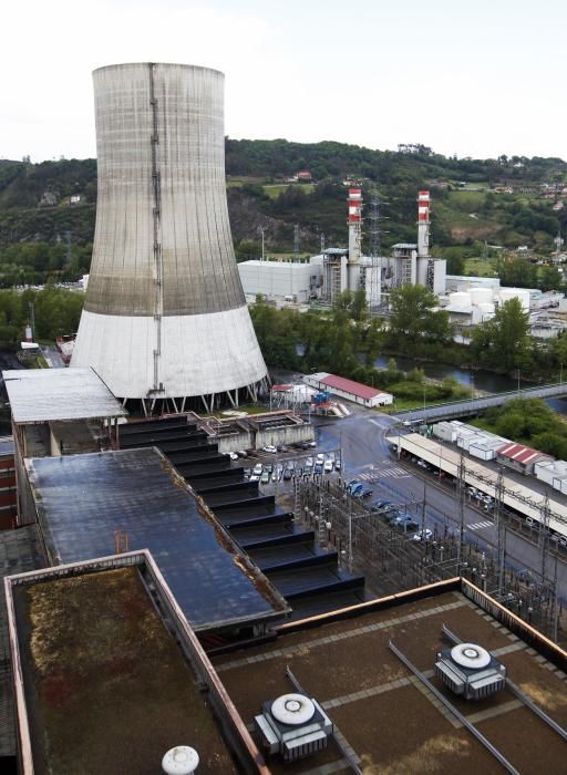 Visita a la Central Térmica de Soto de Ribera por las obras de mejora y ampliación