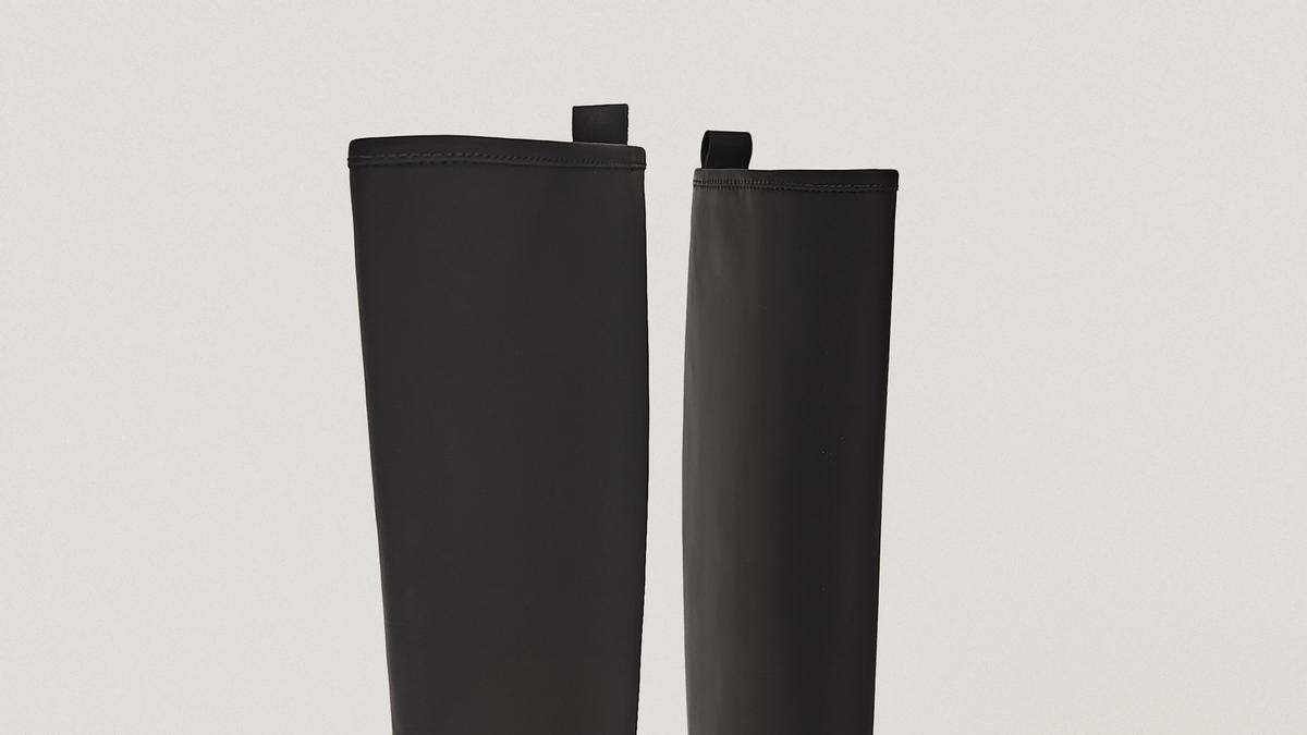 Botas de agua hechas en piel, de Massimo Dutti