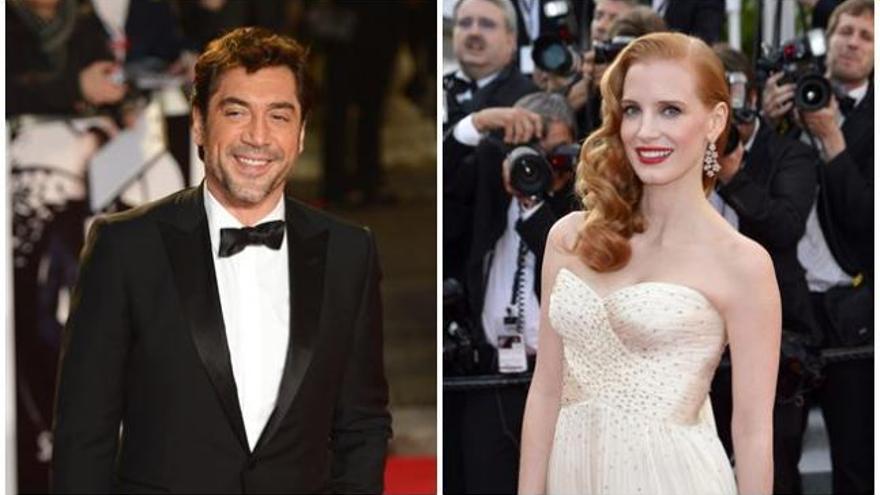 Javier Bardem y Jessica Chastain.