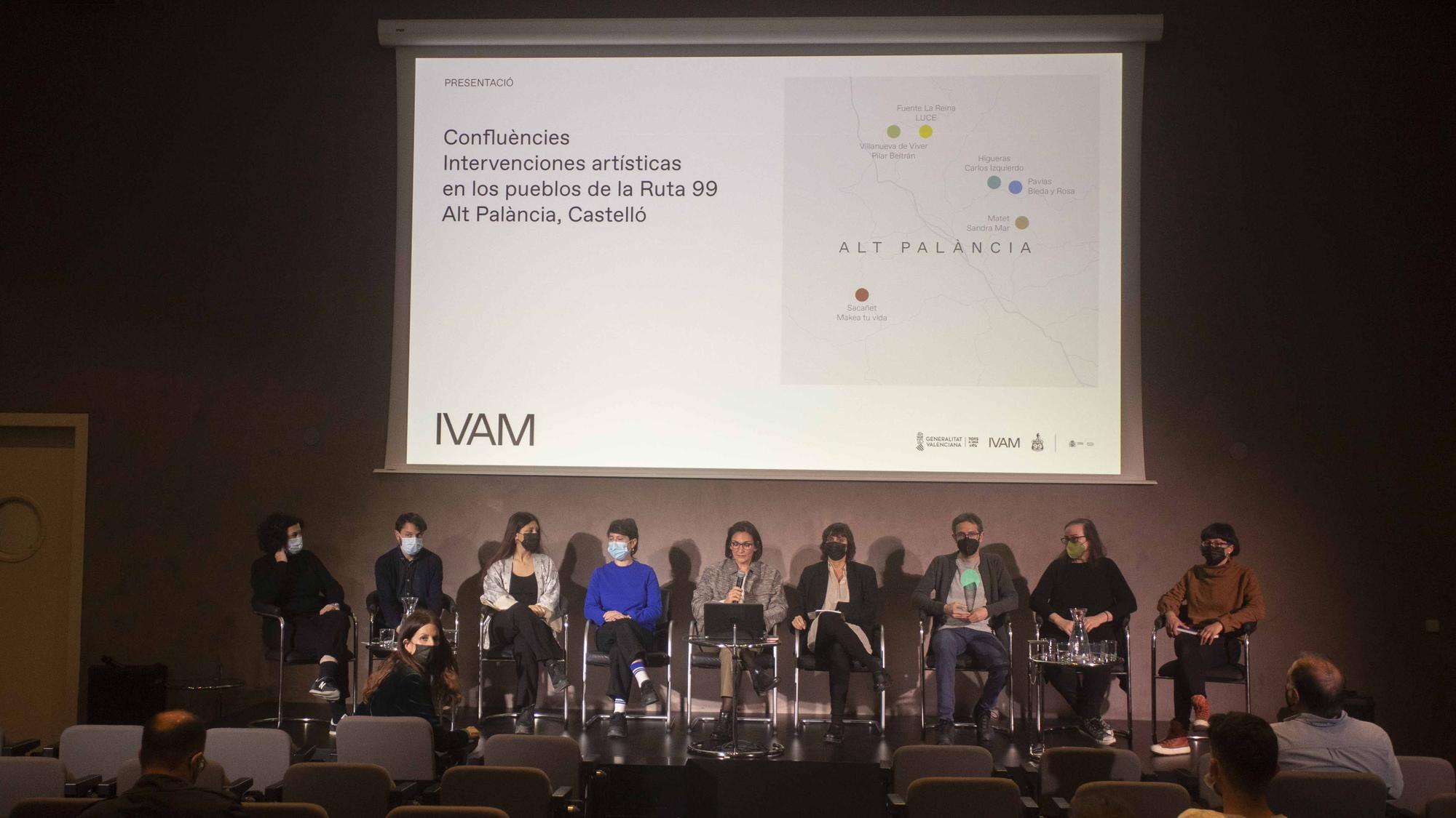 Así ha sido la presentación de "Confluències. Intervencions artístiques als pobles de la Ruta 99"