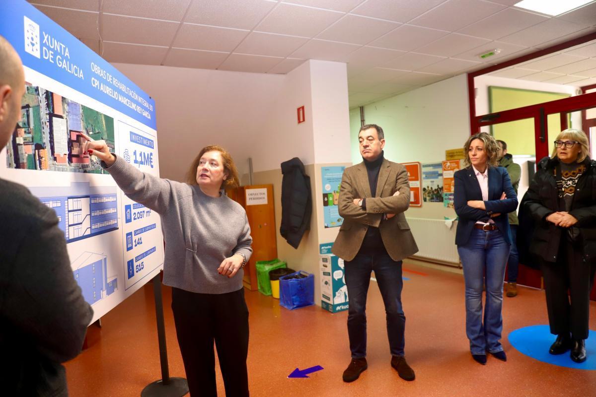 Román Rodríguez, este sábado en el Centro Público Integrado Aurelio Marcelino Rey García, de Cuntis.