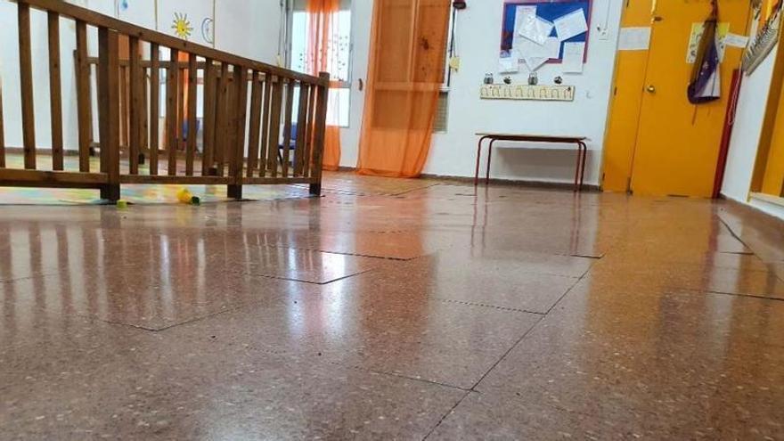 Problemas en el suelo de una de las aulas