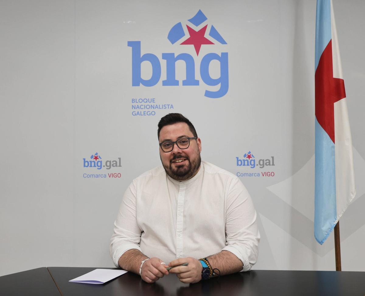 Xabier Pérez Igrexas, portavoz del BNG en el Concello de Vigo.