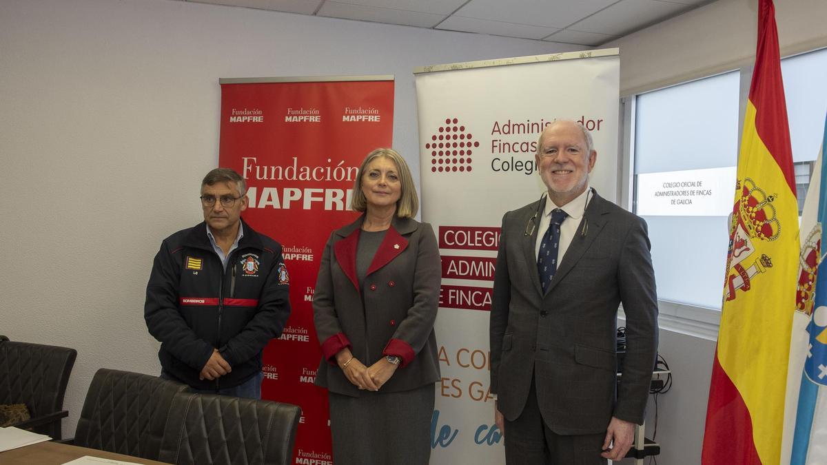 Carlos García Touriñán, Teresa Suárez Agrasar y Julio Domingo Souto