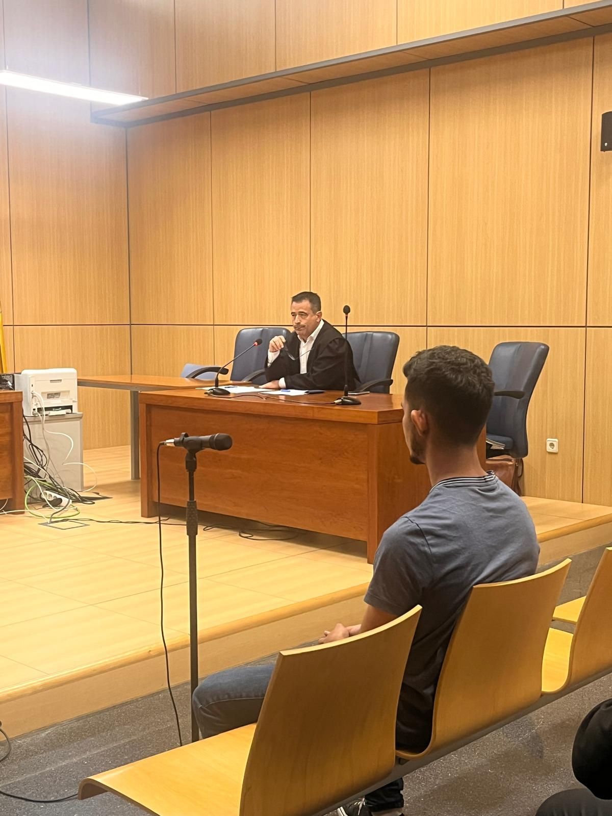 El acusado durante la vista oral celebrada este miércoles en la Audiencia Provincial de Valencia.