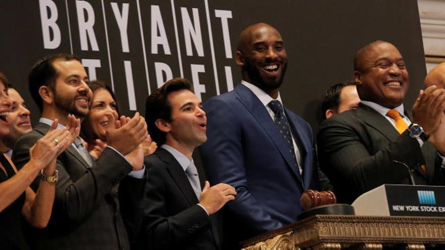 Kobe Bryant, en la Bolsa de Nueva York