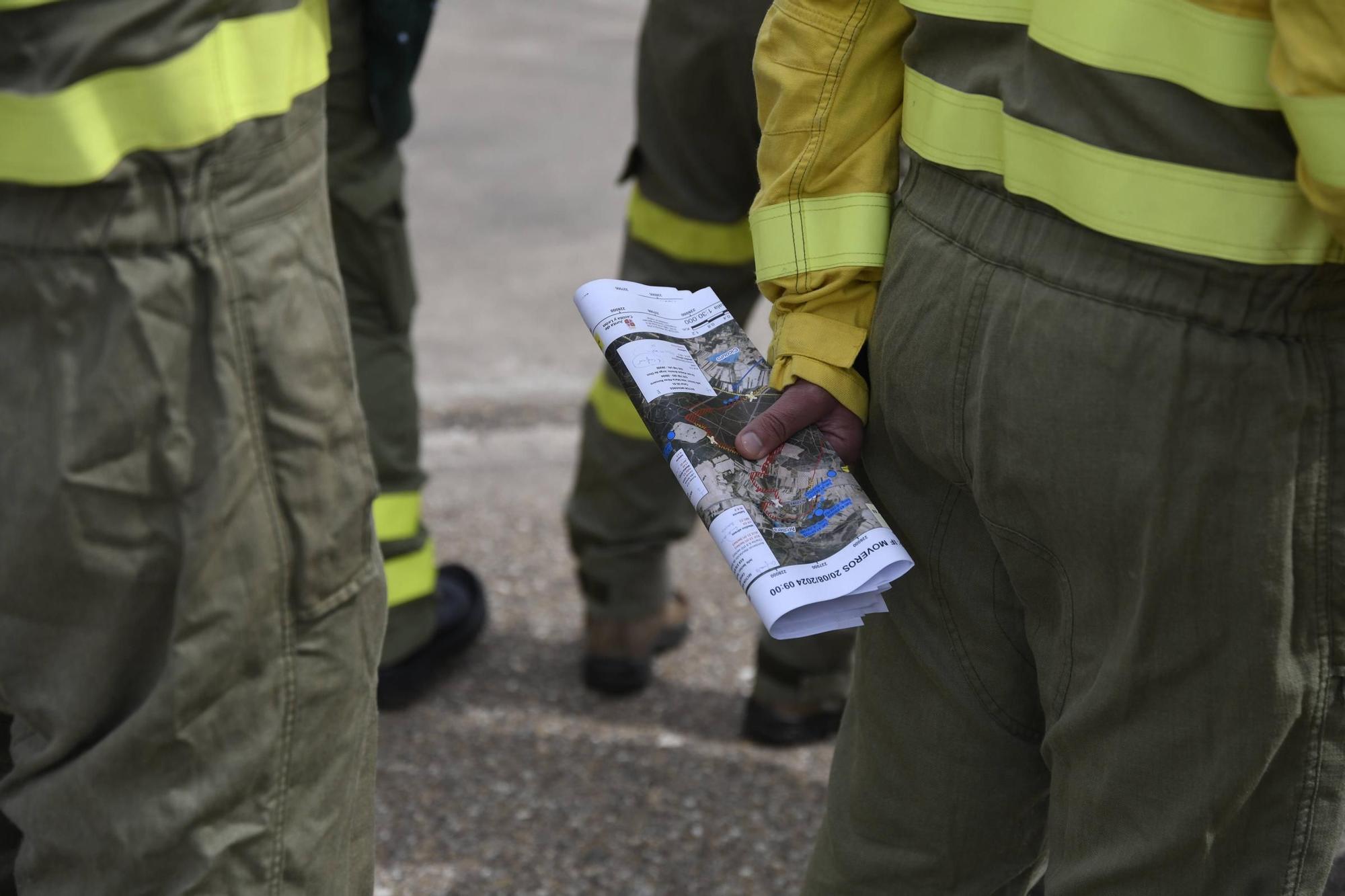 Así ha sido el simulacro forestal transfronterizo desplegado en Aliste