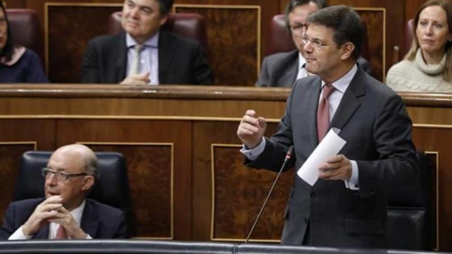 El ministre de Justícia, Rafael Catalá, ahir al Congrés.