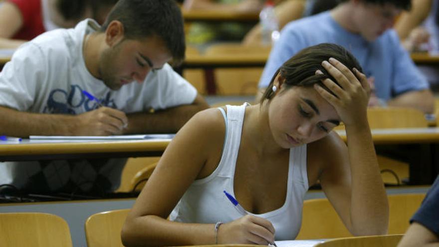 Imagen del pasado mes de junio cuando los estudiantes realizaban sus pruebas de acceso a la universidad