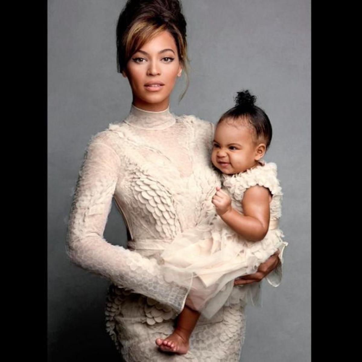 6. Beyoncé con la pequeña North West