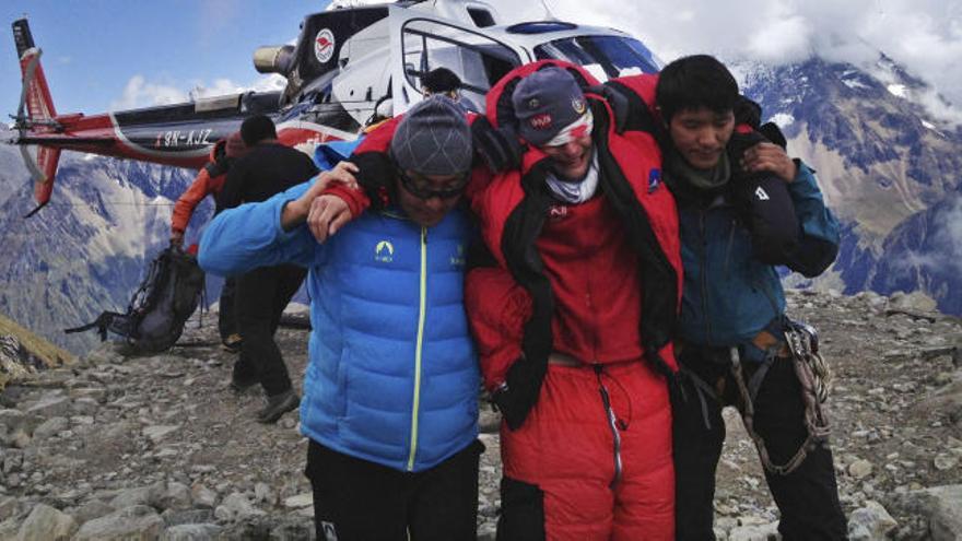Rescate de alpinistas en Nepal