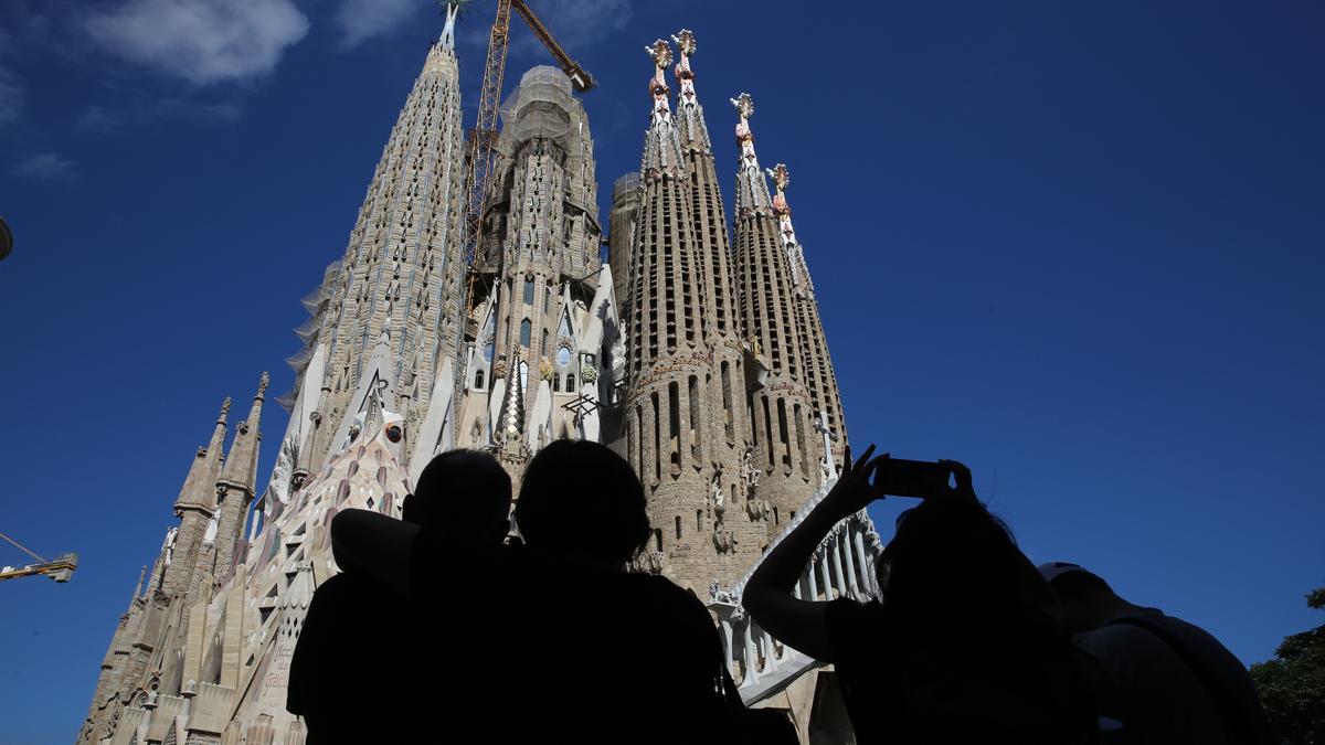 Turistas en la Sagrada Familia