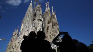 Turistas en la Sagrada Familia