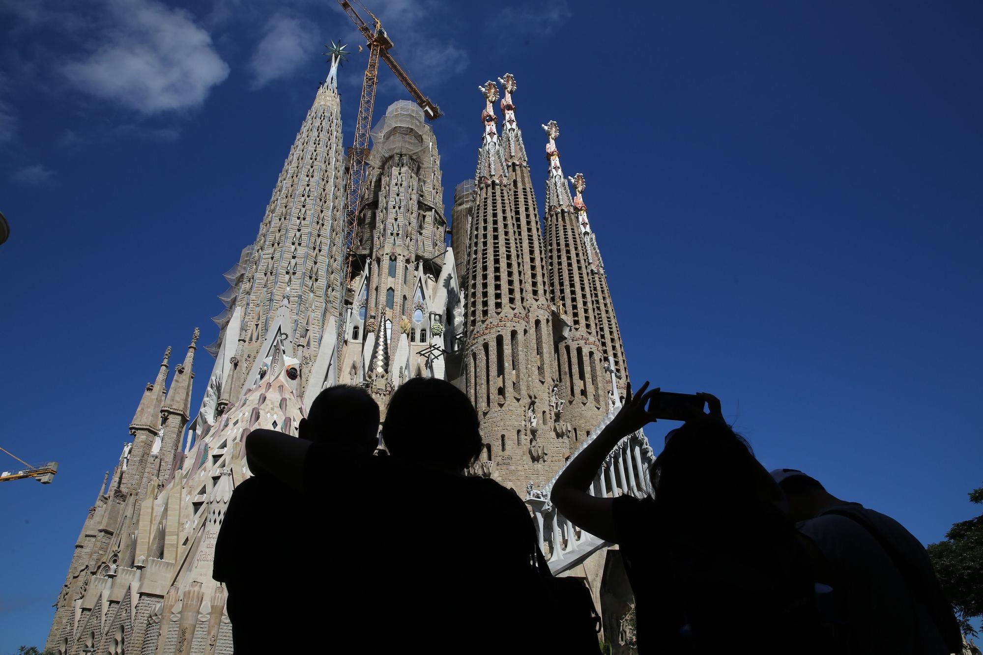 Turistas en la Sagrada Familia