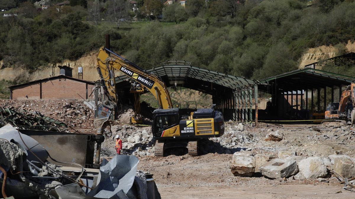 Las obras del parque de baterías de La Corredoria.