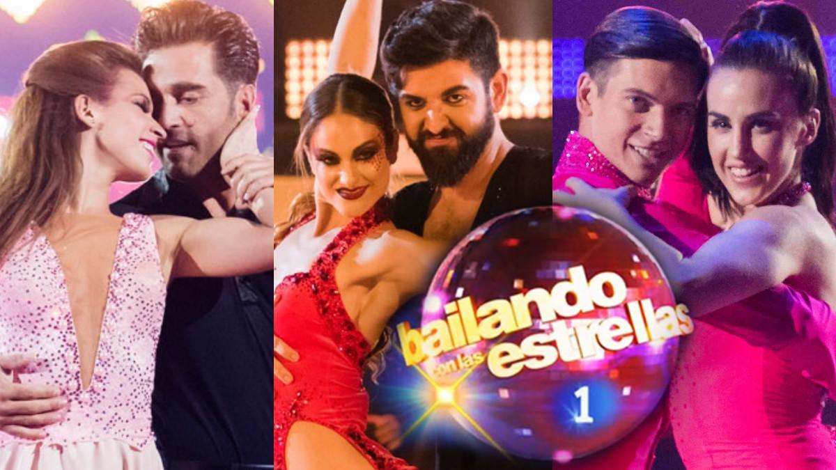 David Bustamante, Manu Sánchez y Patry Jordan, finalistas de 'Bailando con las estrellas', junto a sus respectivas parejas de baile