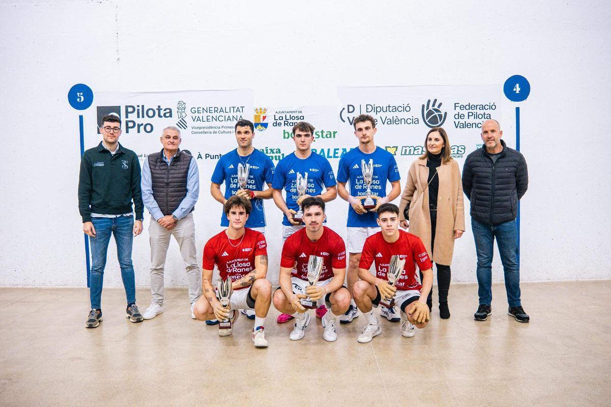 Campions, subcampions i autoritats, a La Llosa de Ranes.