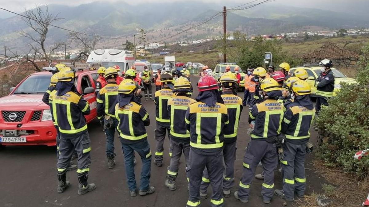 Bomberos de Gran Canaria en La Palma.