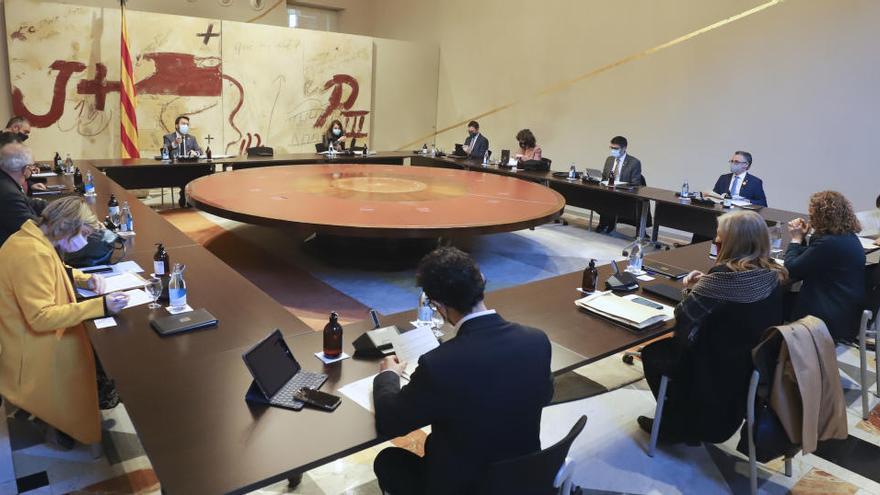 Reunió del Consell Executiu del Govern en funcions a Palau.