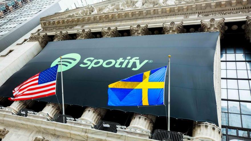 Spotify debuta en Wall Street con una subida del 12,9%