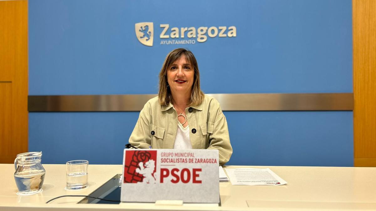 La portavoz del PSOE en el Ayuntamiento de Zaragoza, Lola Ranera, en una imagen de archivo.