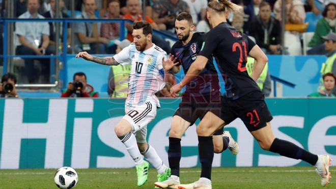 Las imágenes de Messi contra Croacia