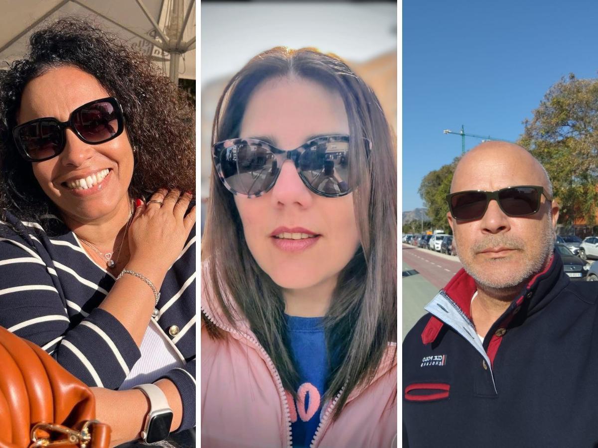 De izquierda a derecha: Tania Costa, Myrielis y Luis Migueles.