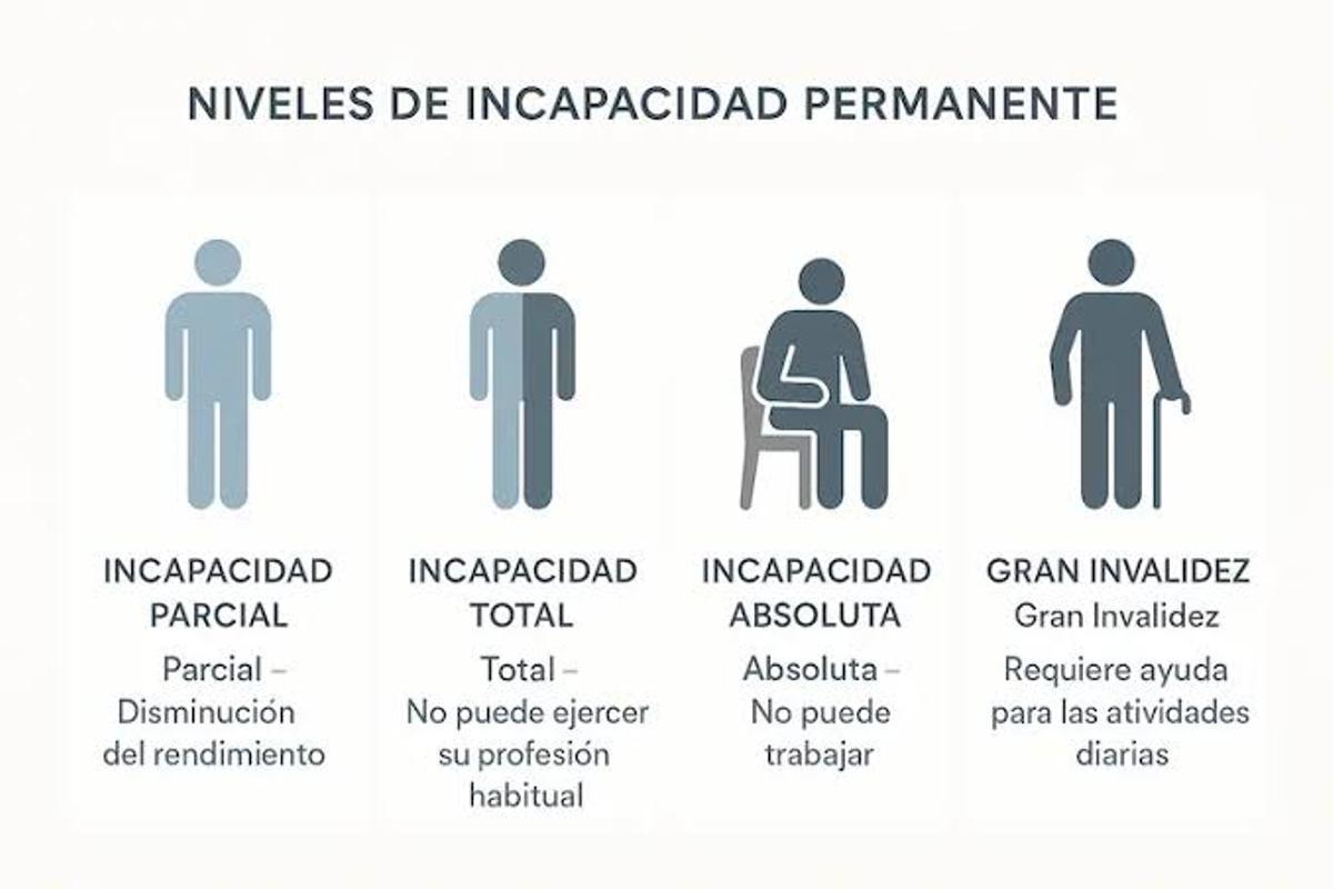 Niveles de Incapacidad Permanente