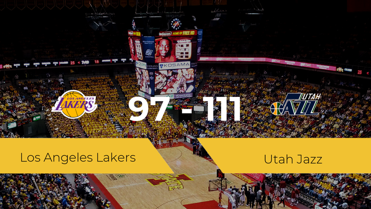 Utah Jazz se impone por 97-111 frente a Los Angeles Lakers