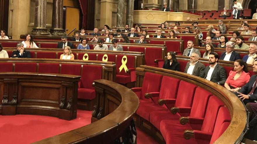 Una foto del ple del Parlament de Catalunya.