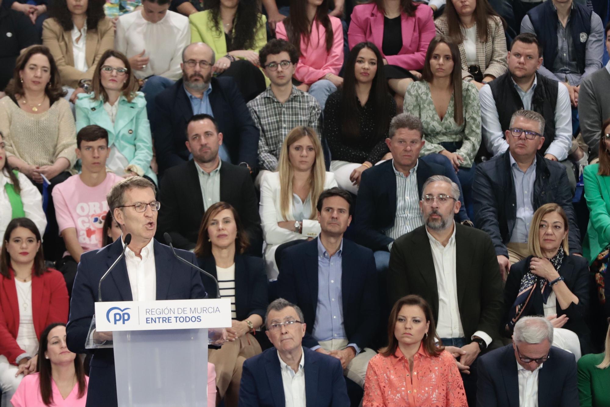 Acto del PP en Murcia con Feijóo