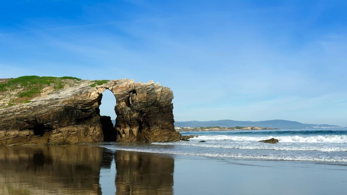 Imagen de archivo de la Praia das Catedrais.