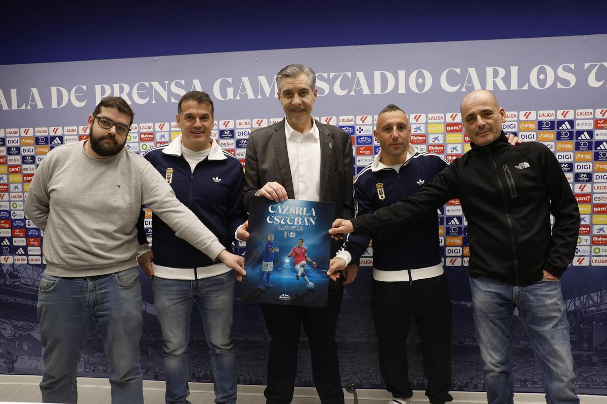 Por la izquierda, Nacho Suárez, Esteban. Martín peláez, Cazorla y Jaime Campillo