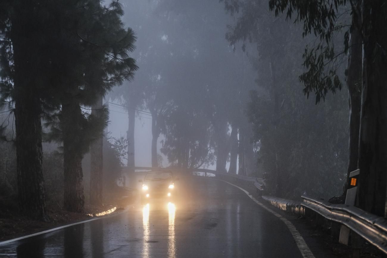 Las lluvias de Hermine riegan las cumbres grancanarias