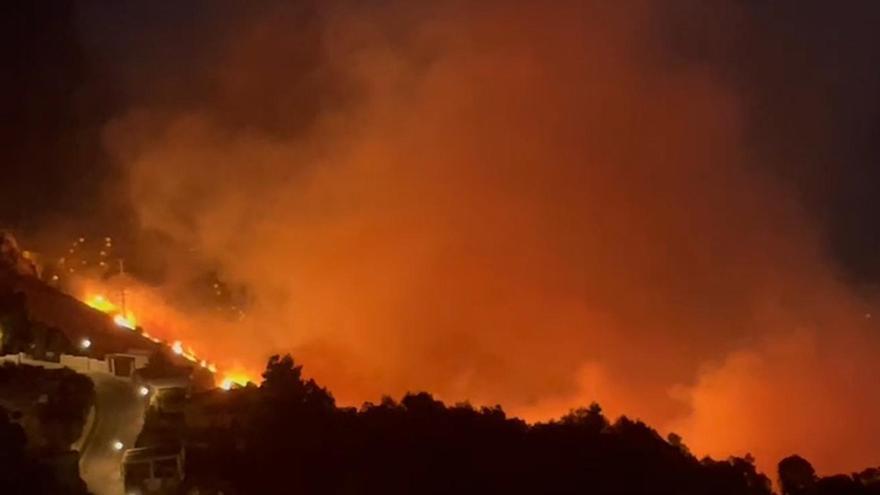 Así se ha vivido el incendio forestal en la zona de Altea Hills