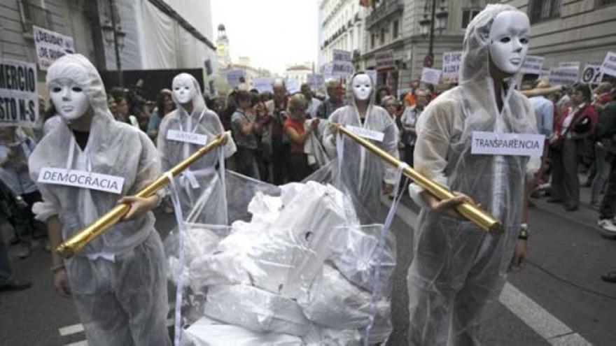 Multitudinaria manifestación en Madrid con motivo del día para la erradicación de la pobreza