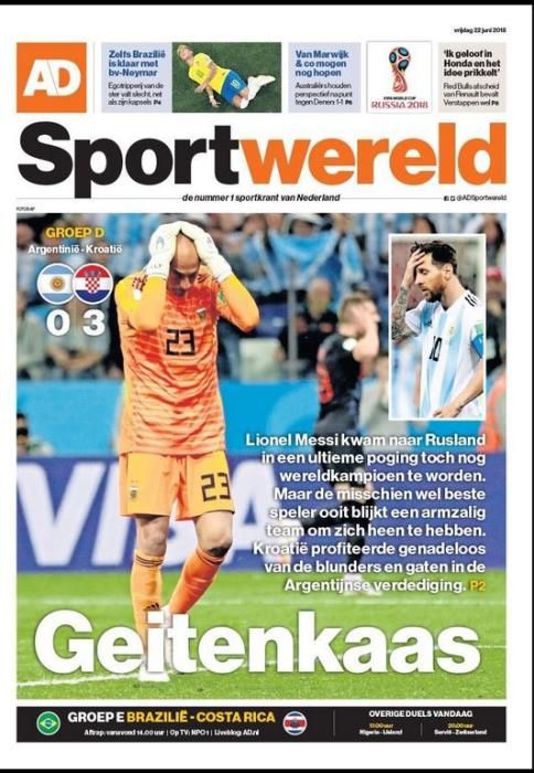 Portada SPORTWERELD viernes 22 de junio de 2018